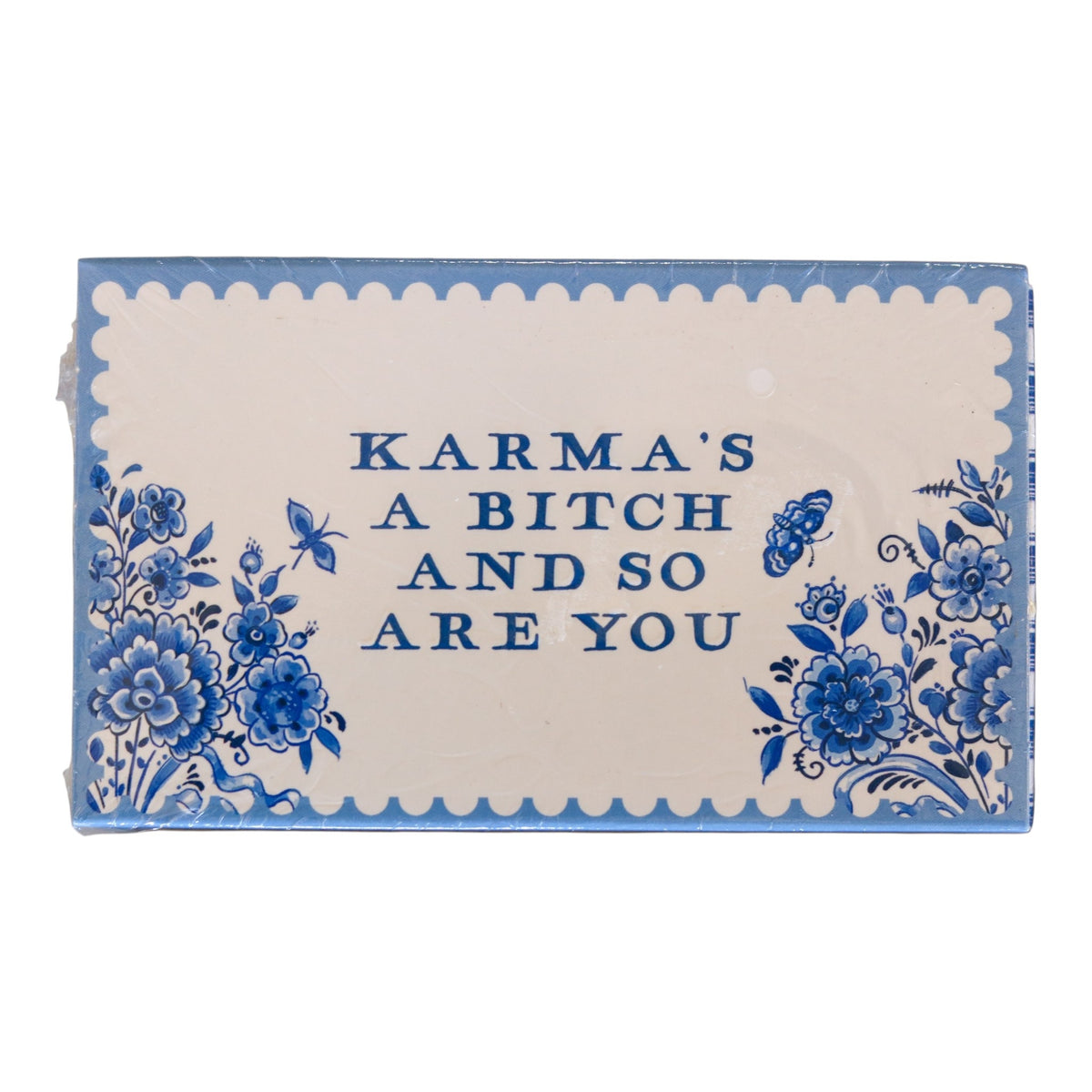 Blue & White Saying Matchboxes