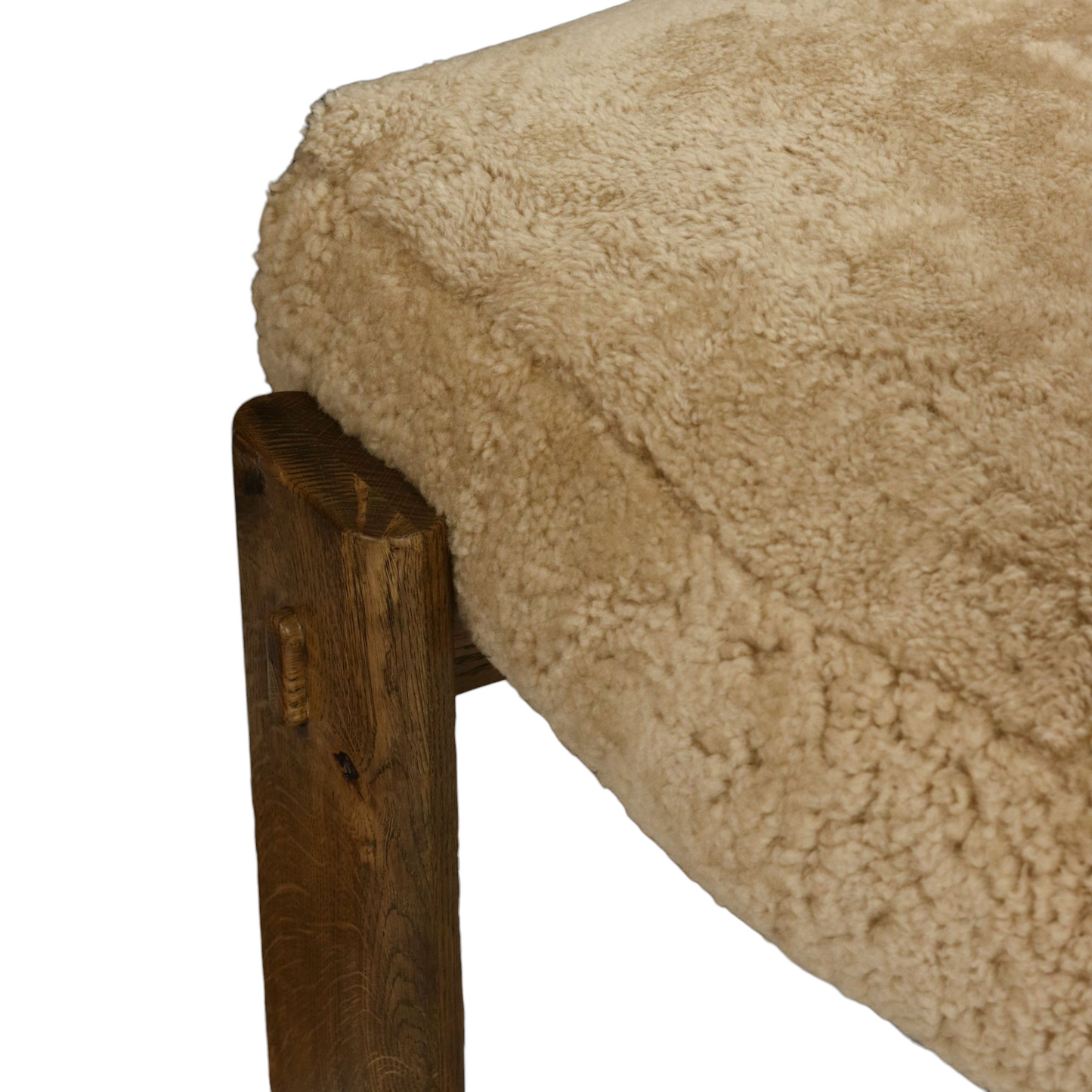 Shearling Wood Base Chair