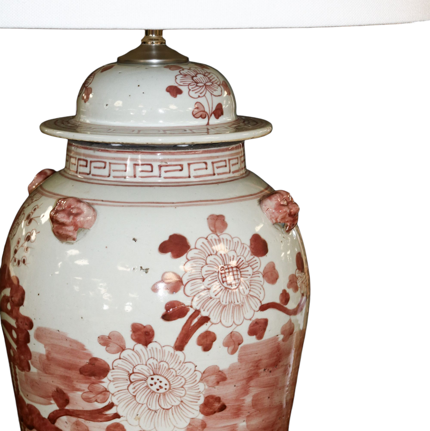 Vintage Maroon Red Table Lamp