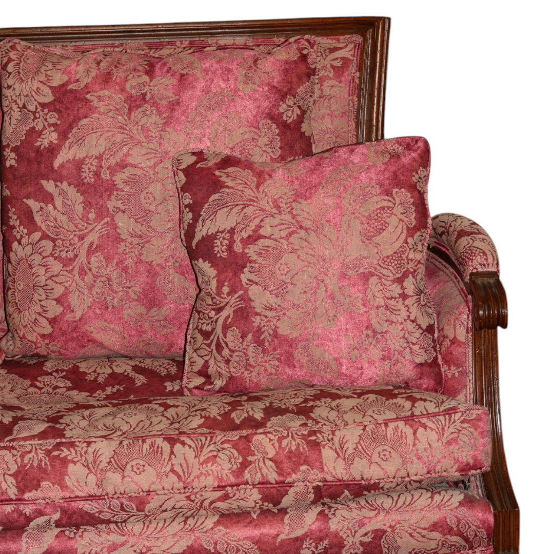 Antique Red Settee