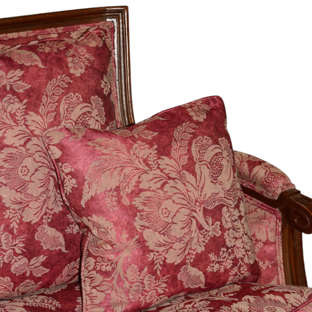 Antique Red Settee