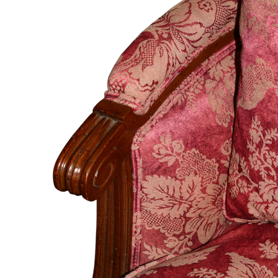 Antique Red Settee