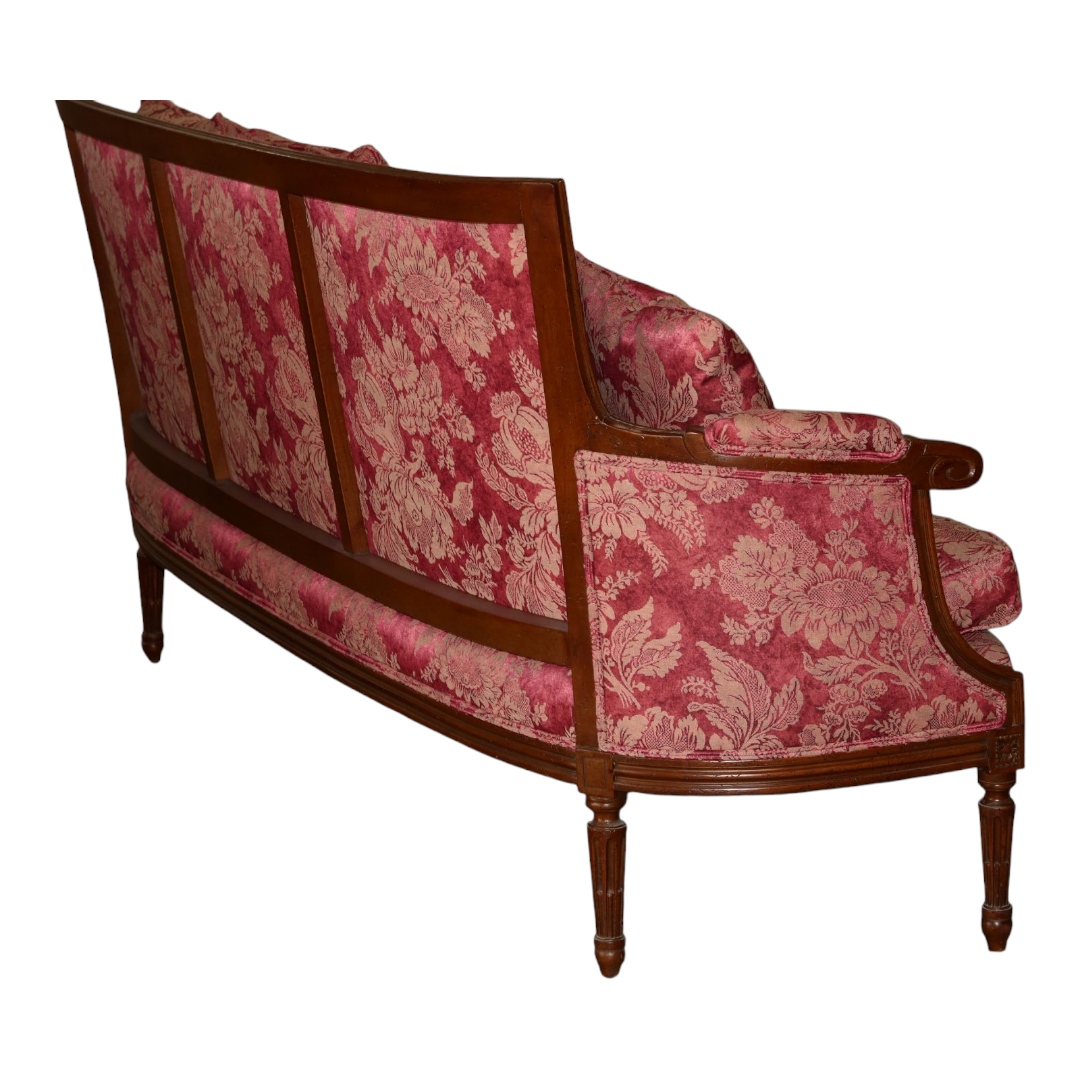 Antique Red Settee