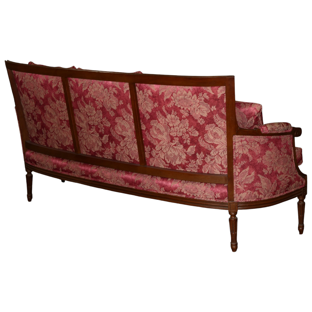 Antique Red Settee