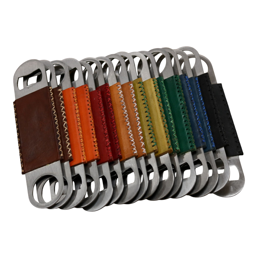 Hand-Stitched Leather Bottle Opener
