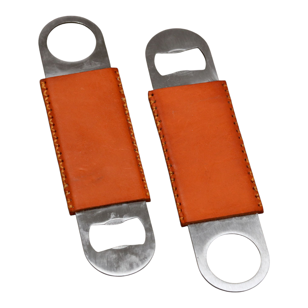 Hand-Stitched Leather Bottle Opener