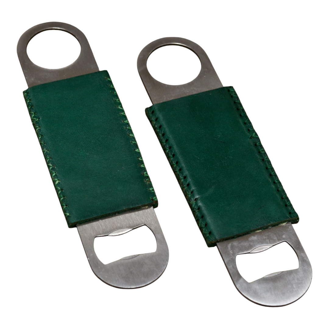 Hand-Stitched Leather Bottle Opener