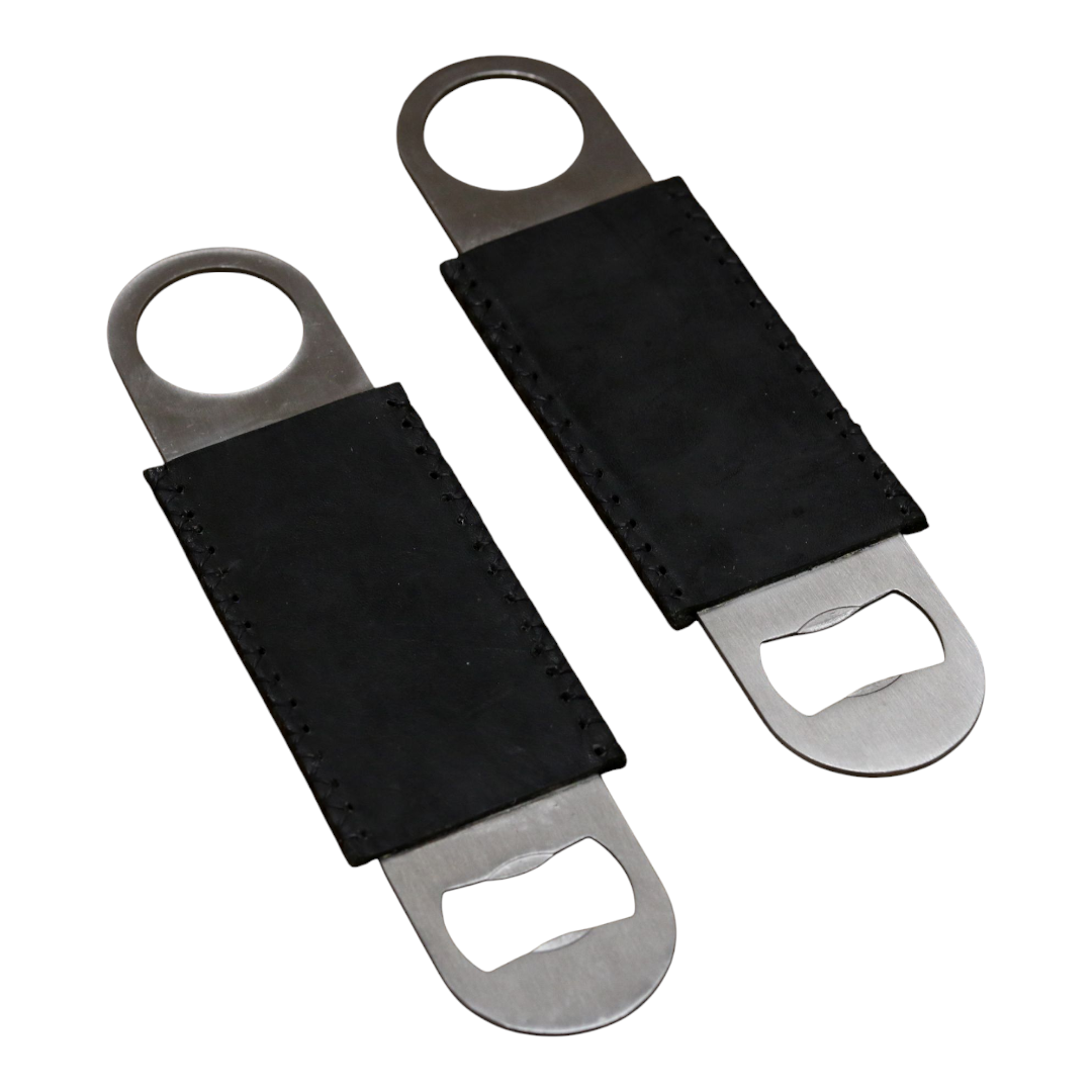 Hand-Stitched Leather Bottle Opener
