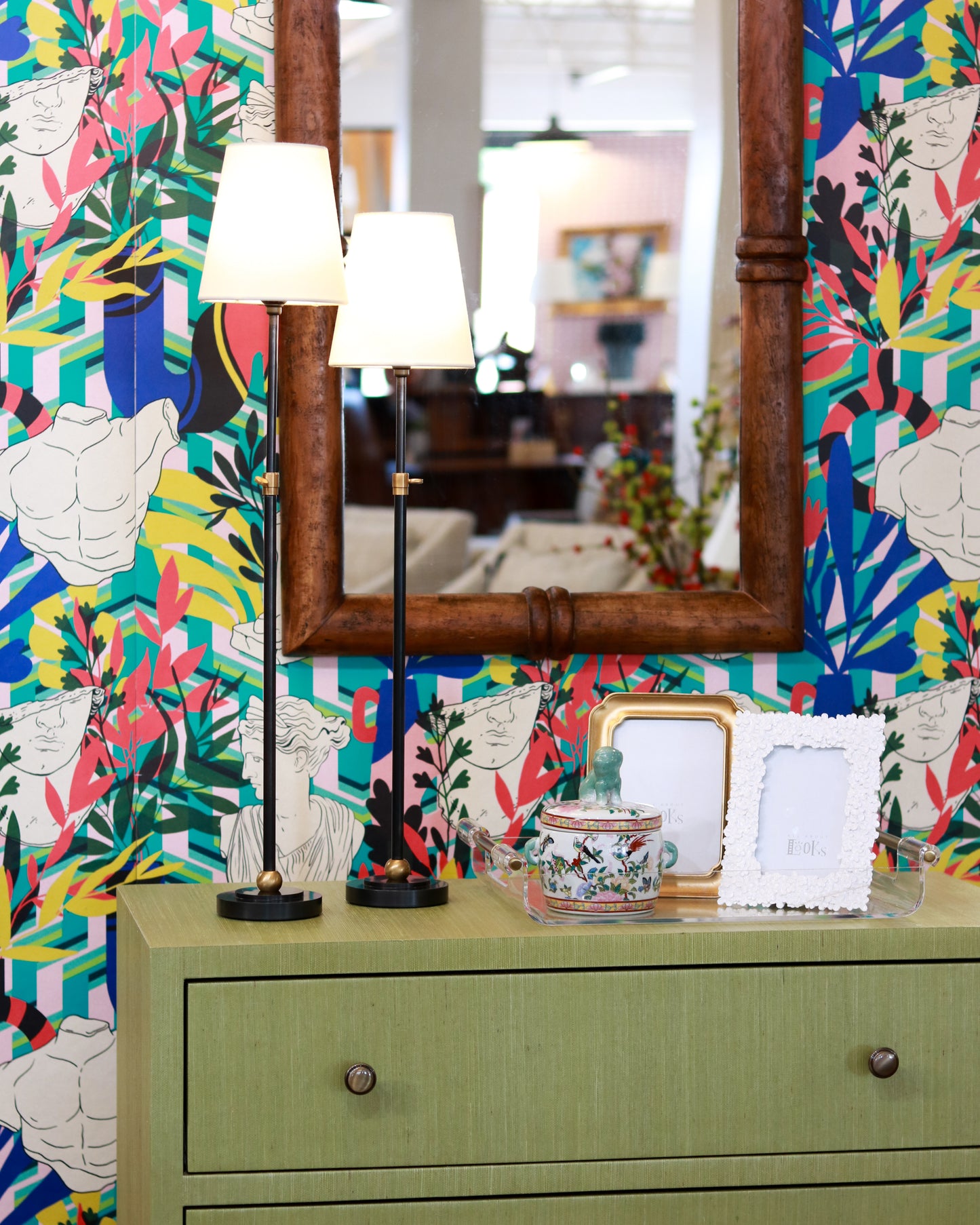 Green Wrapped Dresser