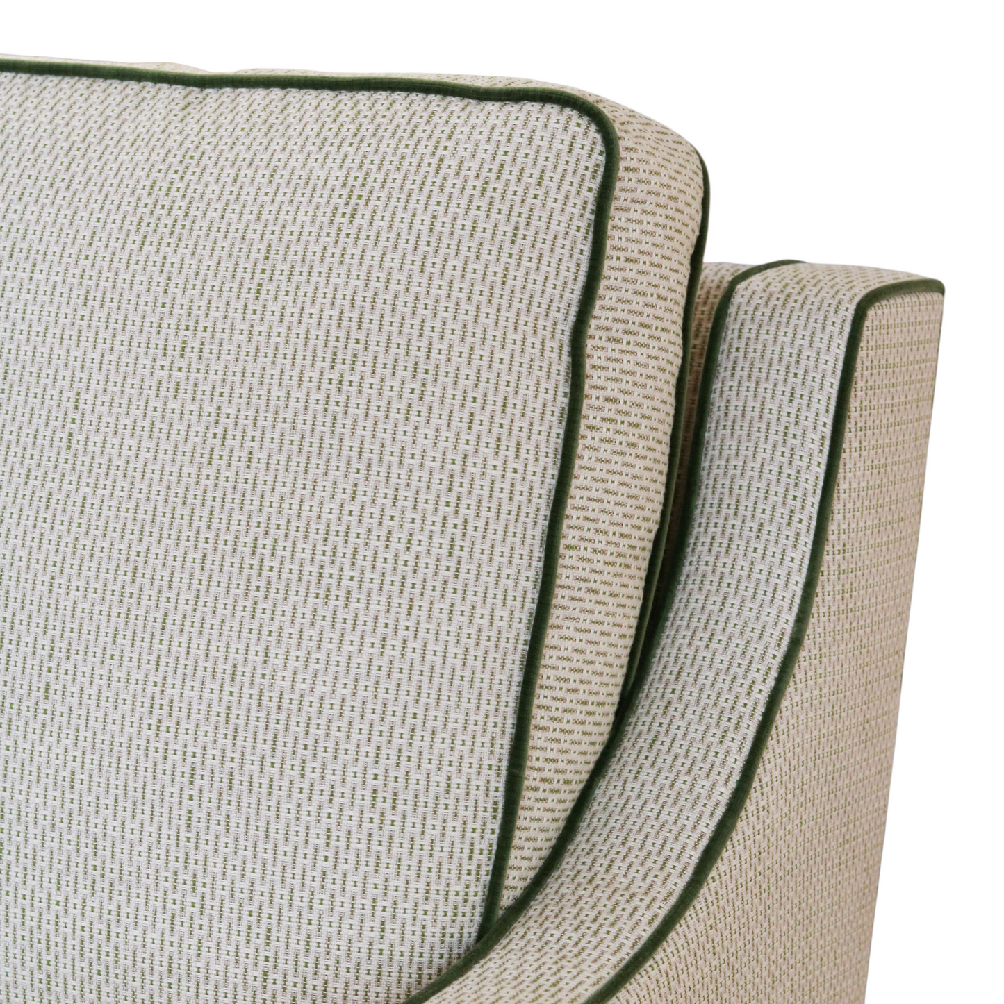 Beige & Green Harper Swivel Glider