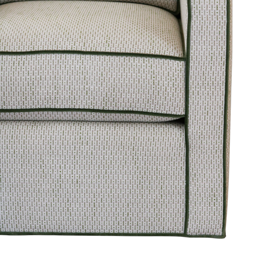 Beige & Green Harper Swivel Glider