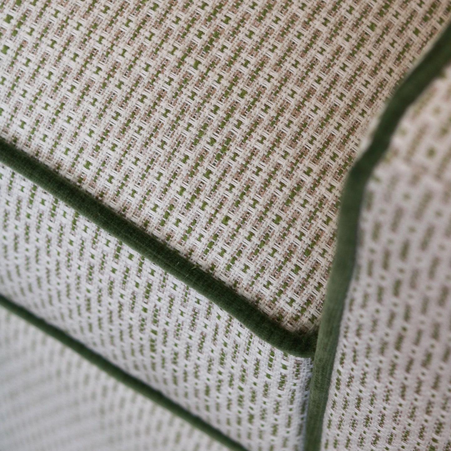 Beige & Green Harper Swivel Glider
