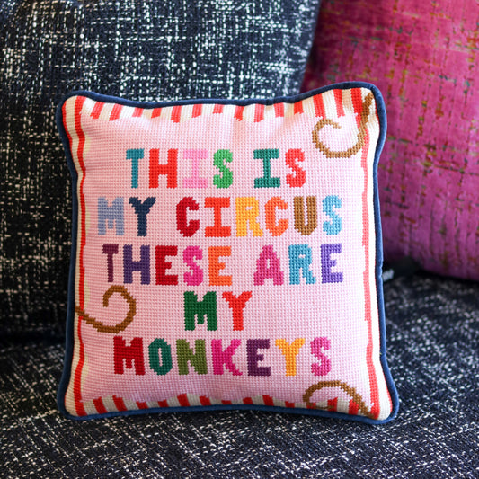 My Circus Needlepoint Pillow