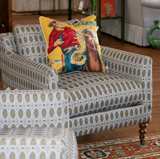 Cowboy "Silver Canyon" Pillow - 20"