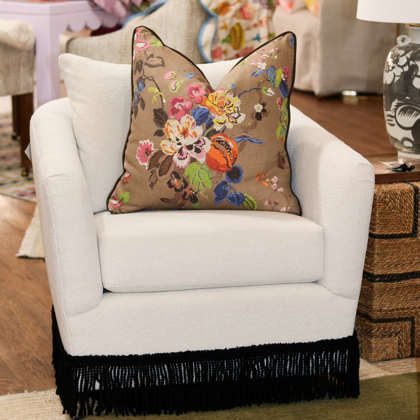 White Sheep Swivel Chair