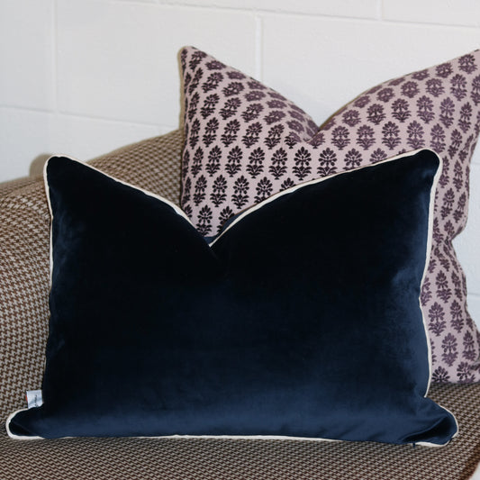 Lapis Velvet Pillow