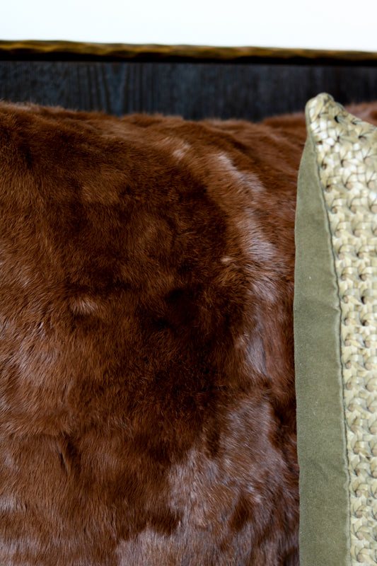 Cognac Rabbit Sham - Dutch Euro