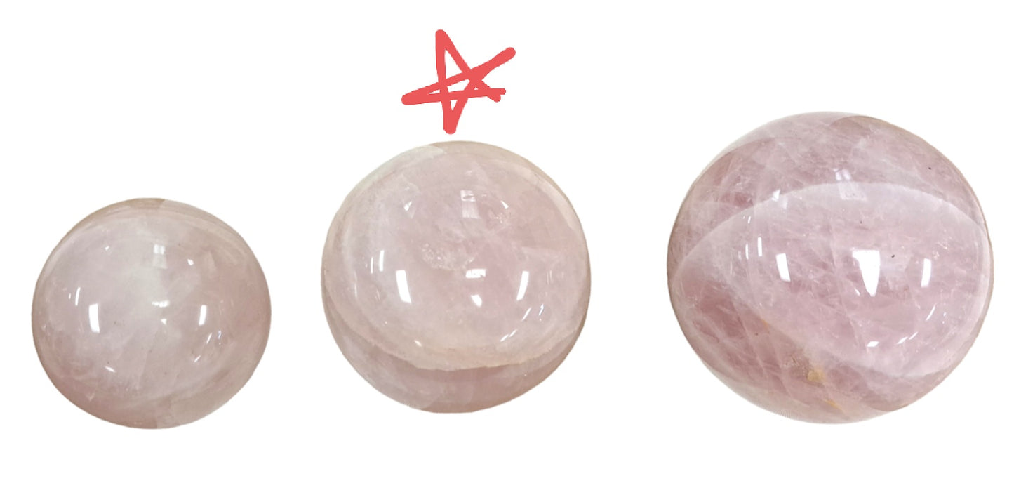 Rose Quartz Ball Carving