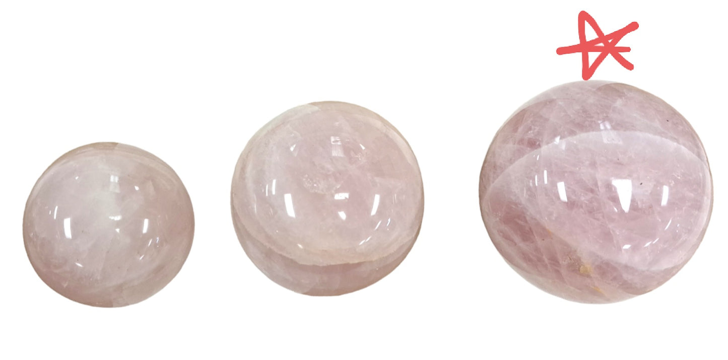Rose Quartz Ball Carving