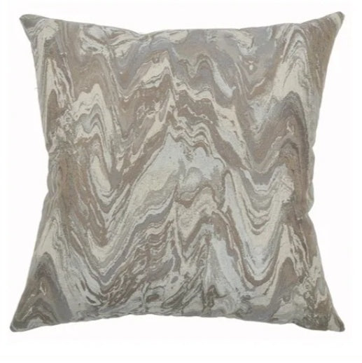 22" Butler Pillow w/ Piping in Platinum
