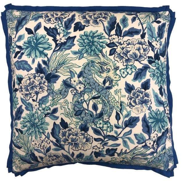 22" Vern Blue Pillow