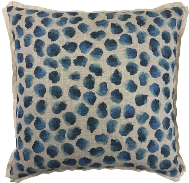 22" Mikado Indigo Pillow