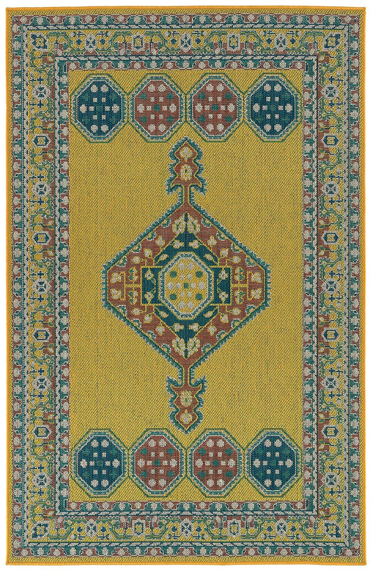 2.5" x 3.9" Tamara Day Lee Yellow Rug