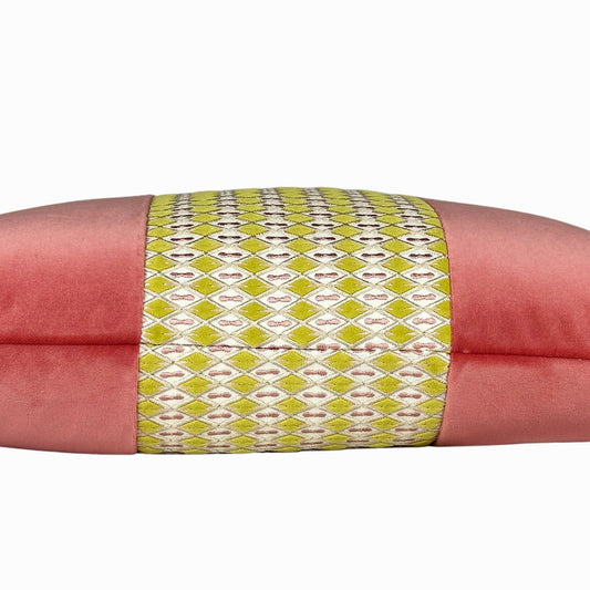 Sutton Coral Velvet Pillow - 22"