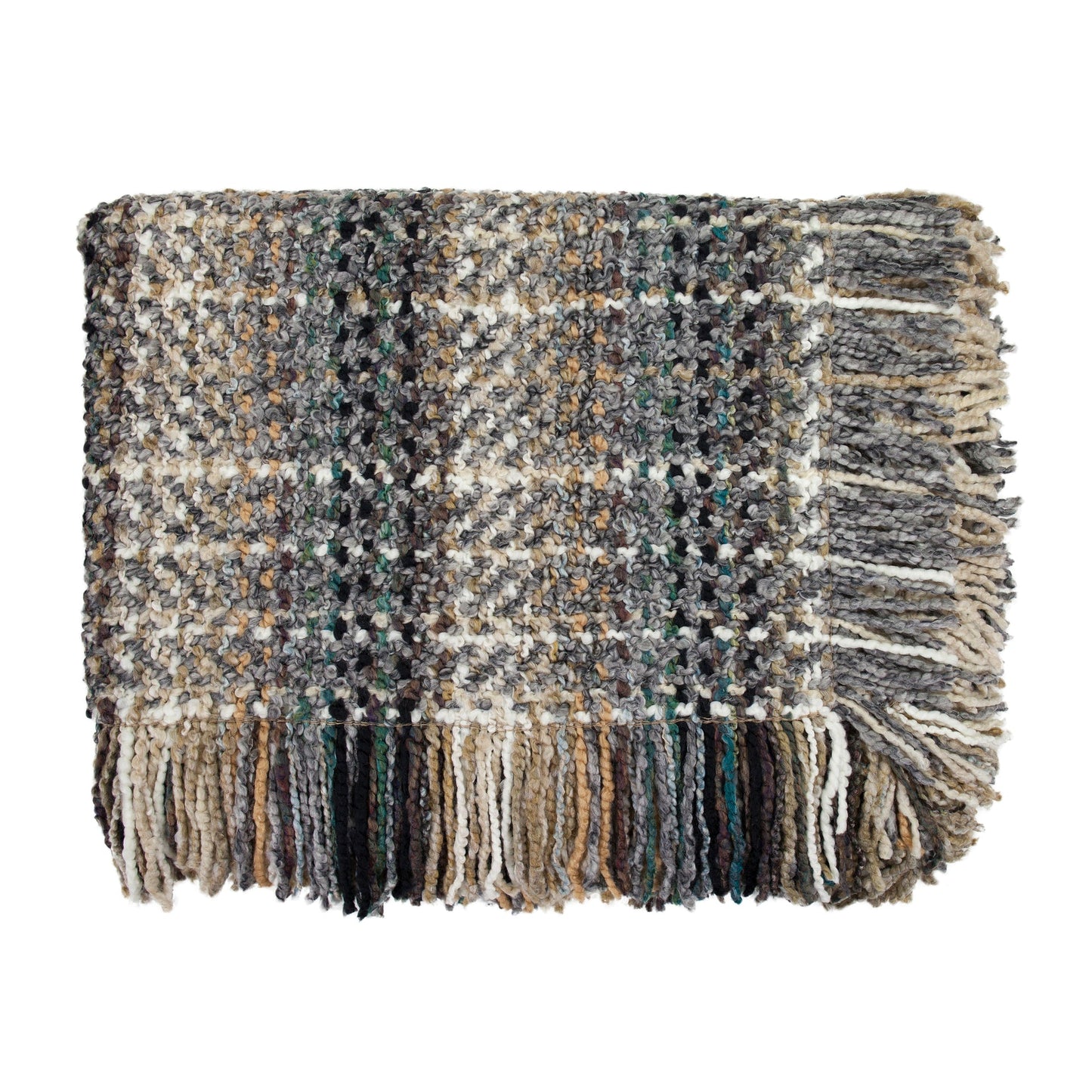 Ombre Throw in Platinum