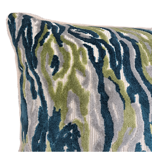 Sequoia Cypress Cut Velvet Pillow - 16" x 24"