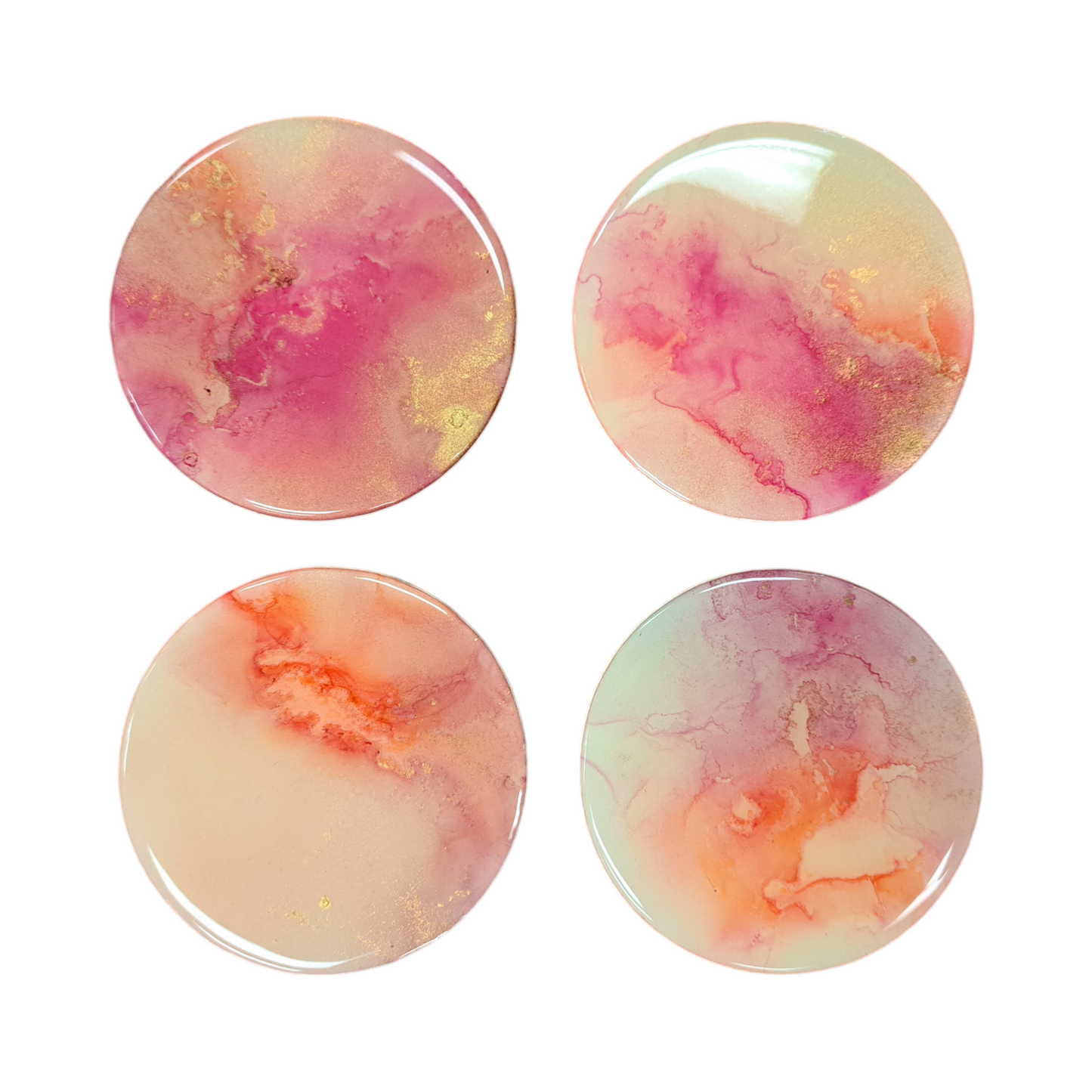 Handpainted Round Coasters by Reed Navarro