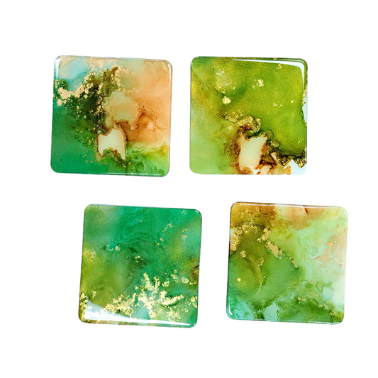 Handpainted Square Coasters by Reed Navarro