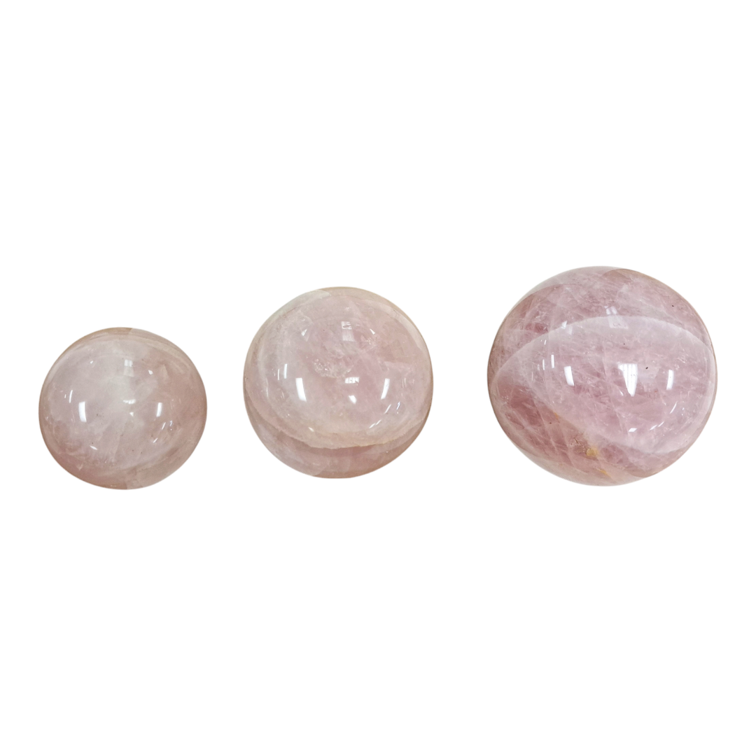 Rose Quartz Ball Carving