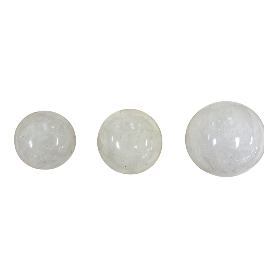 White Quartz Ball Carving