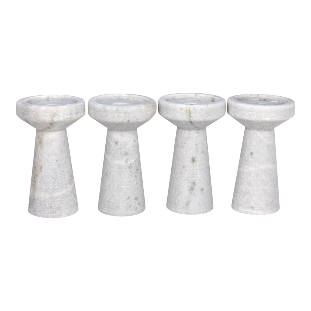 White Marble Decorative Candle Holder