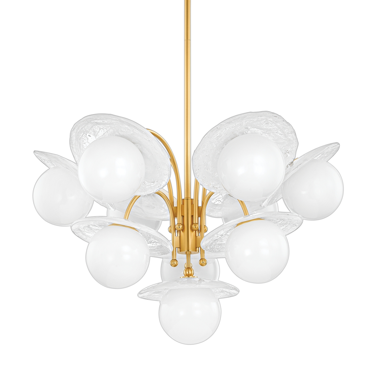 Opal Globes 10 Light Chandelier