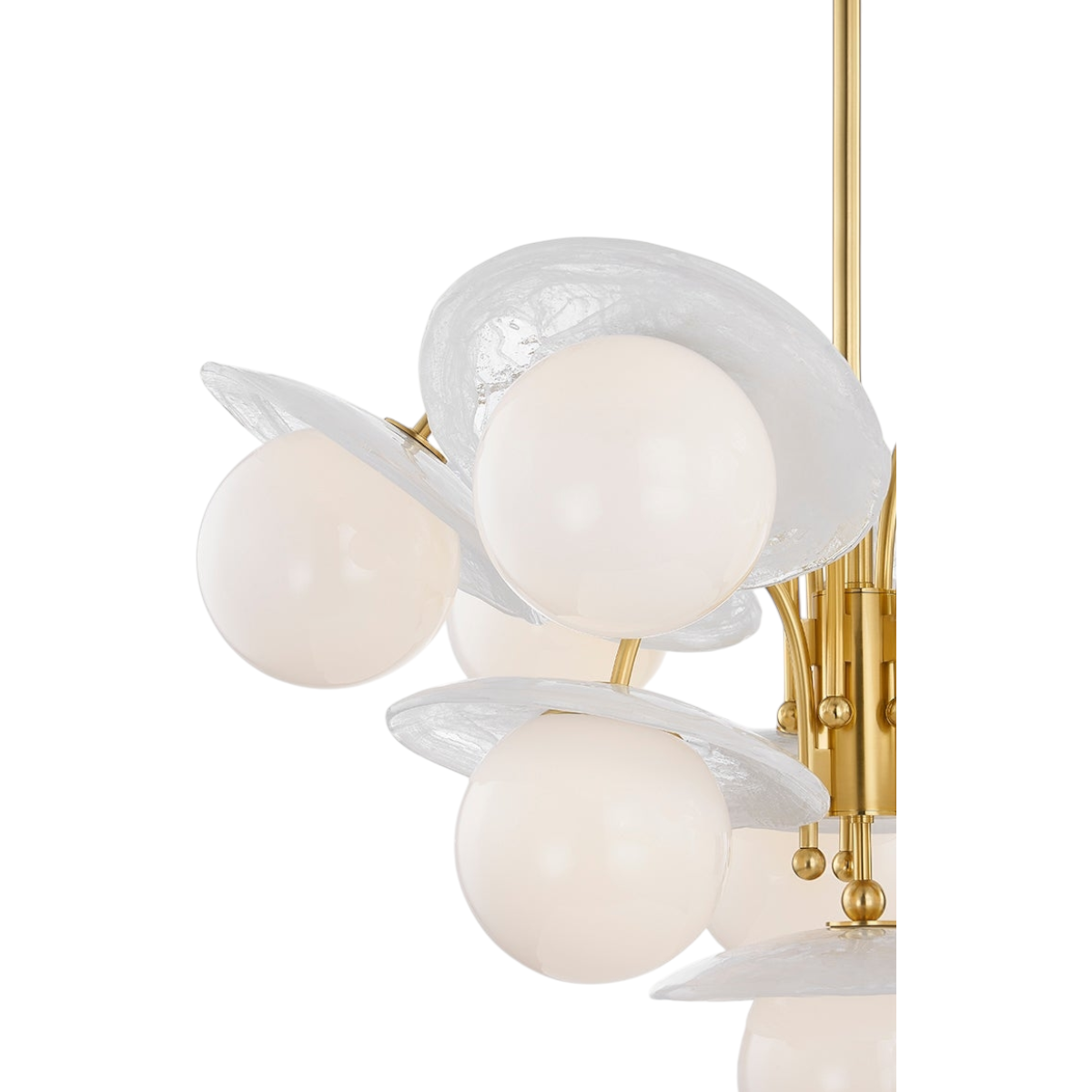 Opal Globes 10 Light Chandelier