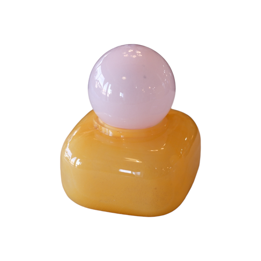 Short Glass Bottle with Stopper