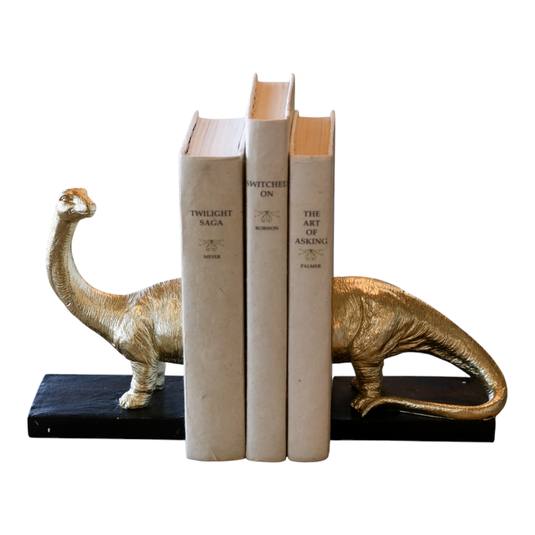 Resin Dinosaur Bookends
