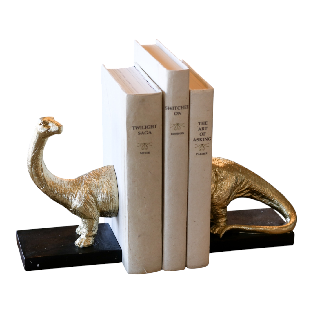 Resin Dinosaur Bookends