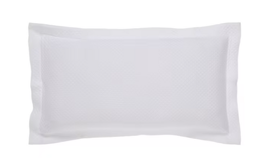 Matelasse Sham Pair in White
