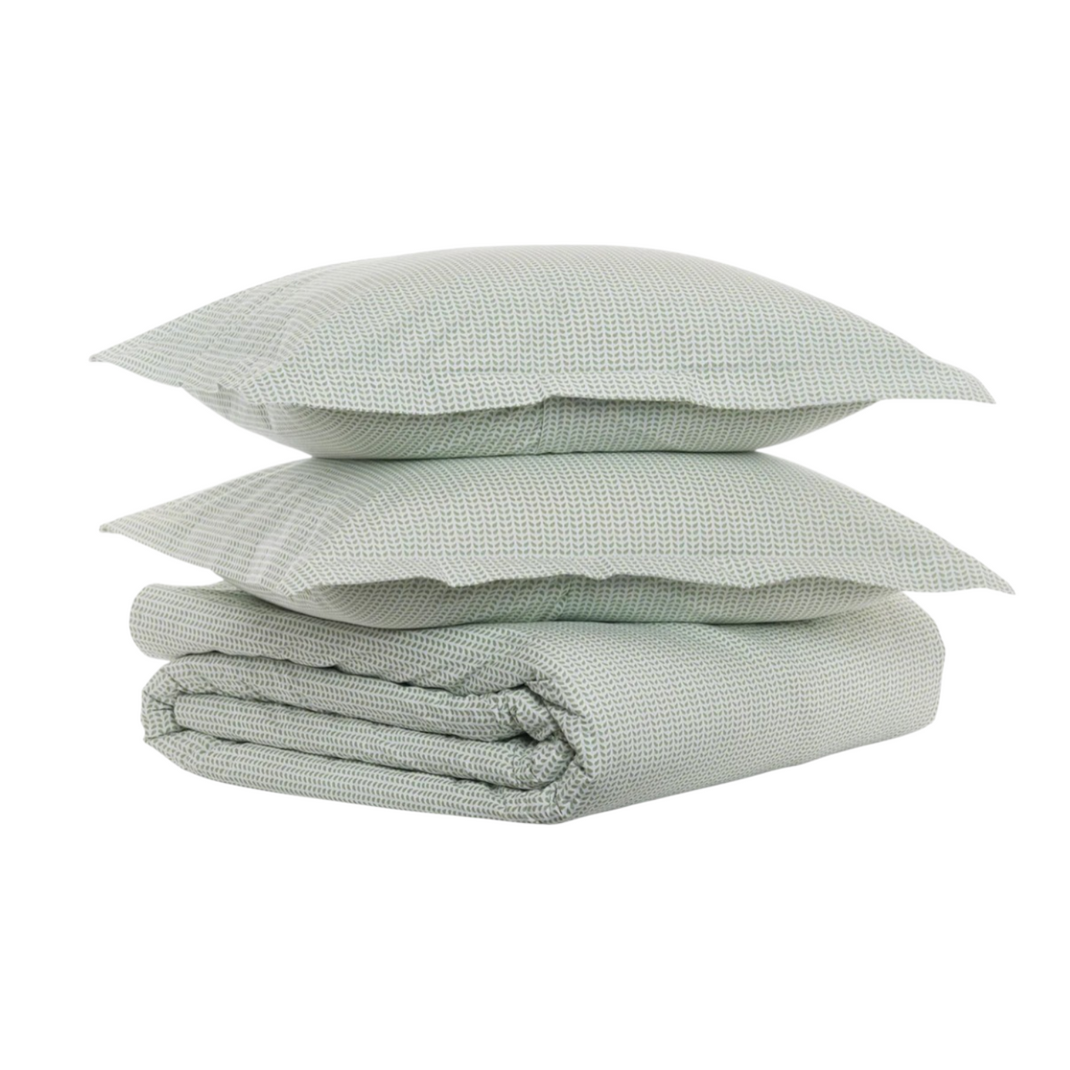 Cinde Organic Duvet in Sage - King