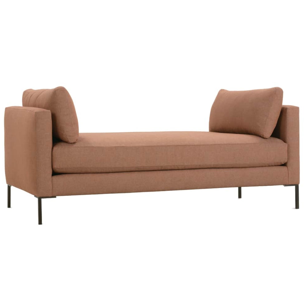 Brown Houndstooth Settee