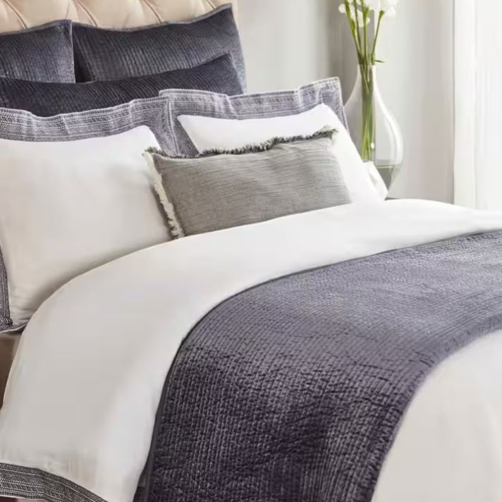Spencer King Coverlet in Navy