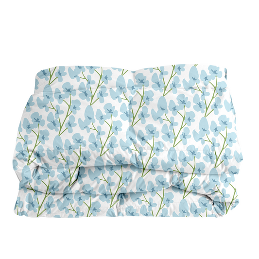 Green & Blue Floral King Comforter