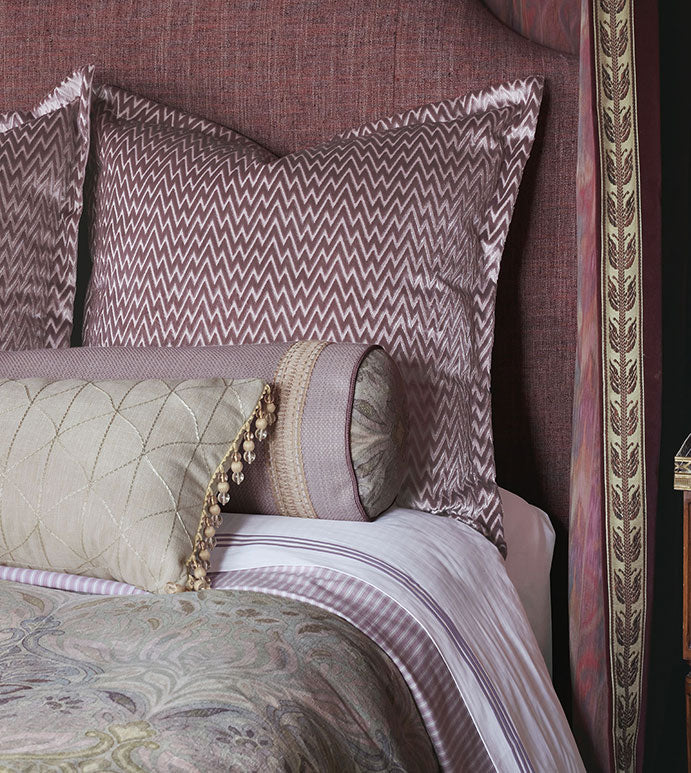 Evie Velvet Chevron Sham - Euro
