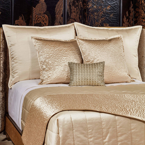 Hammered Quilted Sham in Champagne - 30" x 36"