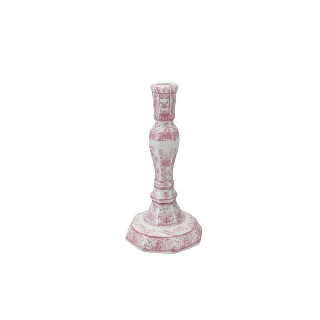 Purple Hand-Painted Taper Holder