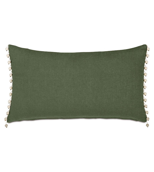 Manderley Embroidered Border Decorative Pillow - 15" x 26"