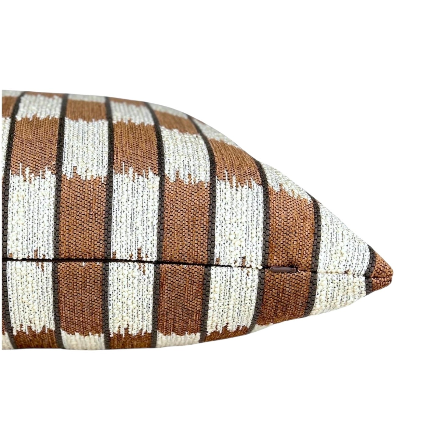 Pecan Woven Print Pillow - 22"